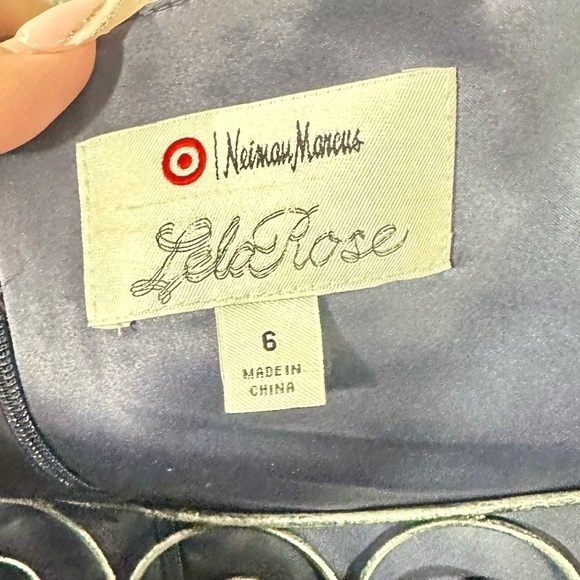 Lela Rose x Neiman Marcus silk blend floral high low dress size 6 - Picture 3 of 8